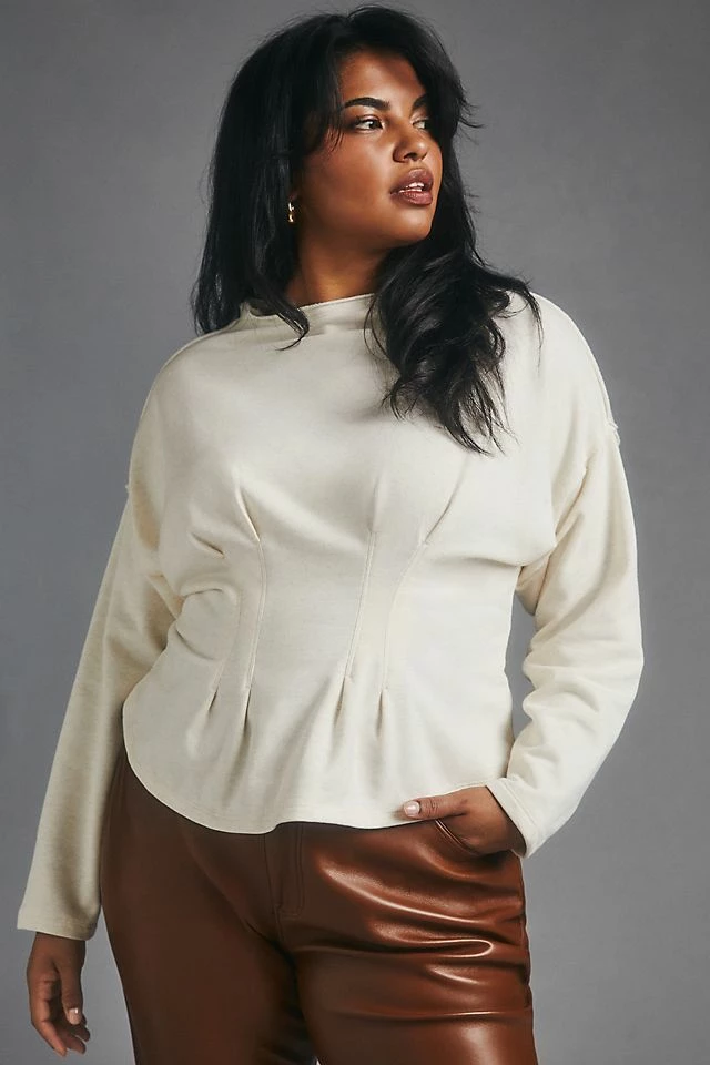 Pilcro Corset Sweatshirt Discount ❤️ Pilcro Corset Sweatshirt SAND ???? -PAIGE-shop unnamed file 2862