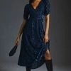 Best reviews of ???? Hutch Puff-Sleeve Velvet ???? Dress NAVY ???? -PAIGE-shop unnamed file 2869