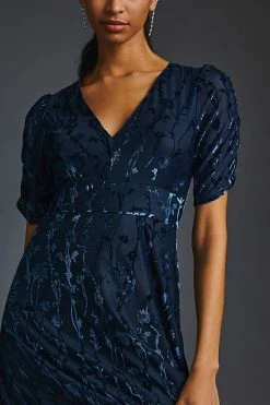 Best reviews of ???? Hutch Puff-Sleeve Velvet ???? Dress NAVY ???? -PAIGE-shop unnamed file 2871