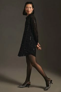 Top 10 ❤️ Rinku Dalamal Sequin ???? Shirt ???? Dress BLACK ???? -PAIGE-shop unnamed file 2878