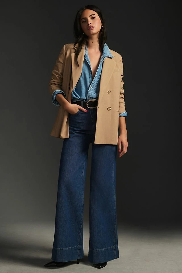 Maeve Double-Breasted Blazer Cheapest ❤️ Maeve Double-Breasted Blazer HEATHERED CAMEL ???? -PAIGE-shop unnamed file 2887