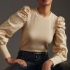 Flash Sale ???? Dolan Left Coast DOLAN Puff-Sleeve Blouse IVORY ???? -PAIGE-shop unnamed file 2897
