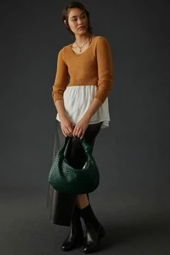 Best reviews of ???? By Anthropologie Layered Sweater HONEY ???? -PAIGE-shop unnamed file 2916