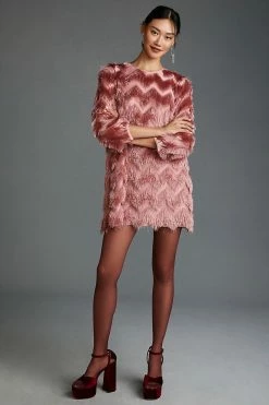 Buy ???? Hutch Fringed Chevron ???? Dress ROSE ???? -PAIGE-shop unnamed file 2935