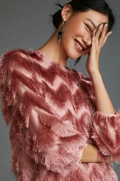 Buy ???? Hutch Fringed Chevron ???? Dress ROSE ???? -PAIGE-shop unnamed file 2937