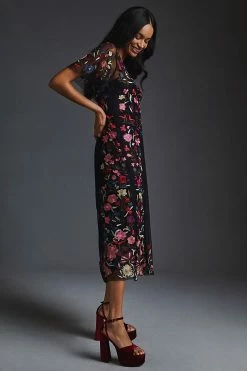Wholesale ???? By Anthropologie Embroidered Floral ???? Dress BLACK MOTIF ⌛ -PAIGE-shop unnamed file 2947