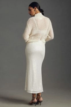 Outlet ???? Endless Rose Sequin ???? Skirt WHITE ⭐ -PAIGE-shop unnamed file 2958