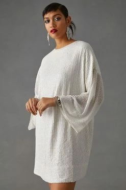 Hot Sale ???? Let Me Be Sequin Mini ???? Dress WHITE ???? 7 Hot Sale ???? Let Me Be Sequin Mini ???? Dress WHITE ???? -PAIGE-shop unnamed file 2972