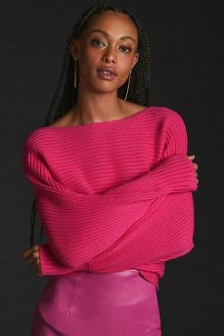 Best reviews of ???? By Anthropologie Ribbed Pullover Sweater PINK ????
