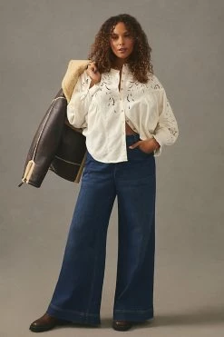 Best Sale ???? Pilcro Structured Eyelet Blouse WHITE ???? 6 Best Sale ???? Pilcro Structured Eyelet Blouse WHITE ???? -PAIGE-shop unnamed file 3026