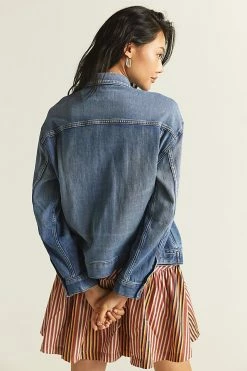 Outlet ✨ Pilcro Boyfriend Denim Jacket DENIM MEDIUM BLUE ???? -PAIGE-shop unnamed file 3030