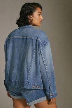 Outlet ✨ Pilcro Boyfriend Denim Jacket DENIM MEDIUM BLUE ???? -PAIGE-shop unnamed file 3033