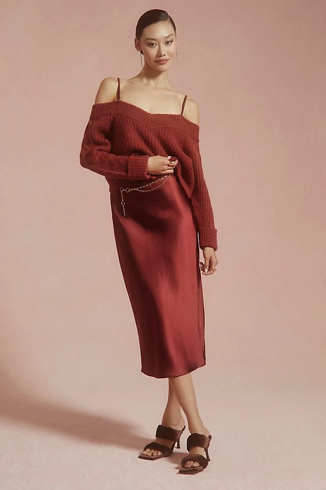 Mare Mare Layered Sweater & Slip Dress Buy ???? Mare Mare Layered Sweater & Slip ???? Dress CRIMSON ✔️ -PAIGE-shop unnamed file 3040
