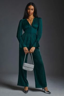 Brand new ???? By Anthropologie Deep-V Tunic GREEN ???? -PAIGE-shop unnamed file 3103