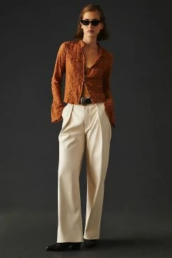 Wholesale ⭐ By Anthropologie Lace Buttondown Blouse COPPER ???? -PAIGE-shop unnamed file 3109