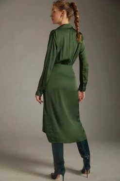 Buy ???? Velvet By Graham & Spencer Tie-Front ???? Dress GREEN ???? -PAIGE-shop unnamed file 312