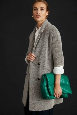 Budget ⭐ NVLT Double-Breasted ???? Coatigan GREY MOTIF ???? -PAIGE-shop unnamed file 3139