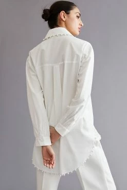 Cheapest ✨ Mememe Embellished Buttondown Tunic WHITE ❤️ -PAIGE-shop unnamed file 3147