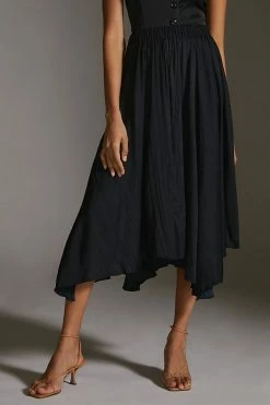 Flash Sale ???? By Anthropologie Sleek A-Line ???? Skirt BLACK ✨ -PAIGE-shop unnamed file 3189