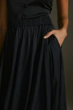 Flash Sale ???? By Anthropologie Sleek A-Line ???? Skirt BLACK ✨ -PAIGE-shop unnamed file 3190