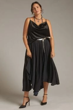 Flash Sale ???? By Anthropologie Sleek A-Line ???? Skirt BLACK ✨ -PAIGE-shop unnamed file 3192