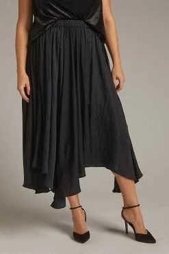 Flash Sale ???? By Anthropologie Sleek A-Line ???? Skirt BLACK ✨ -PAIGE-shop unnamed file 3193