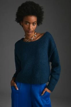 Budget ???? Maeve Boatneck Sweater NAVY ⭐ -PAIGE-shop unnamed file 3208