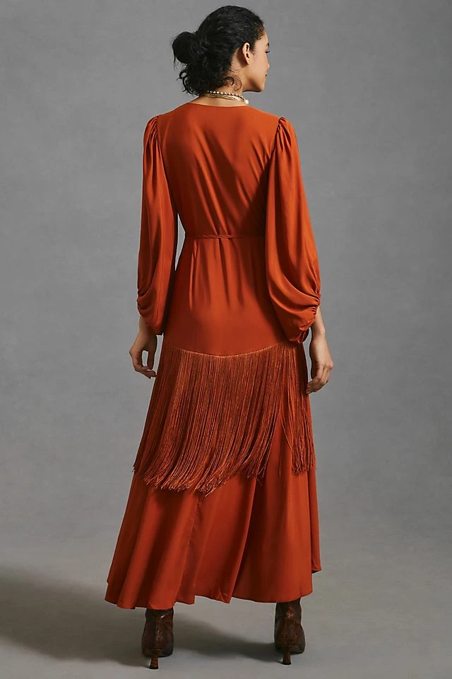 Flash Sale โญ Hutch Fringe Wrap ๐ Dress CEDAR ๐ 4 Flash Sale โญ Hutch Fringe Wrap ๐ Dress CEDAR ๐ - Image 2