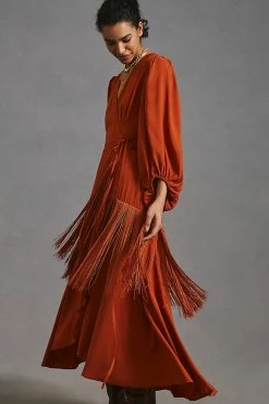 Flash Sale โญ Hutch Fringe Wrap ๐ Dress CEDAR ๐ 10 Flash Sale โญ Hutch Fringe Wrap ๐ Dress CEDAR ๐ -PAIGE-shop unnamed file 3218