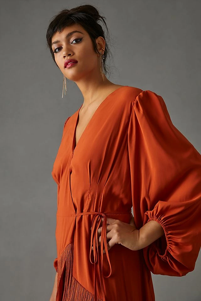 Flash Sale โญ Hutch Fringe Wrap ๐ Dress CEDAR ๐ 8 Flash Sale โญ Hutch Fringe Wrap ๐ Dress CEDAR ๐ - Image 6