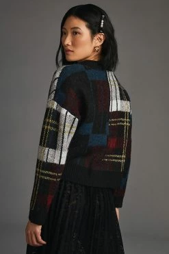 Deals 🎉 RD Style Plaid Cardigan Sweater GREY MOTIF ✨ -PAIGE-shop unnamed file 3229