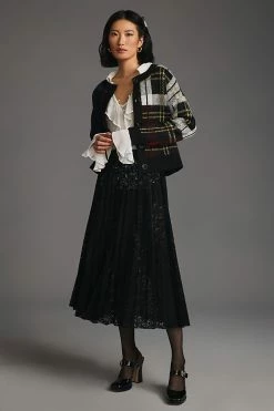 Deals 🎉 RD Style Plaid Cardigan Sweater GREY MOTIF ✨ -PAIGE-shop unnamed file 3230