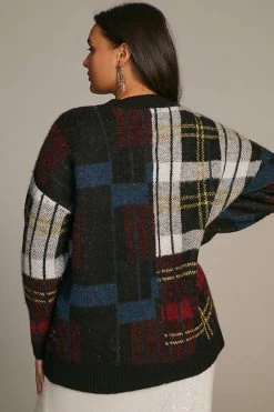 Deals 🎉 RD Style Plaid Cardigan Sweater GREY MOTIF ✨ -PAIGE-shop unnamed file 3233