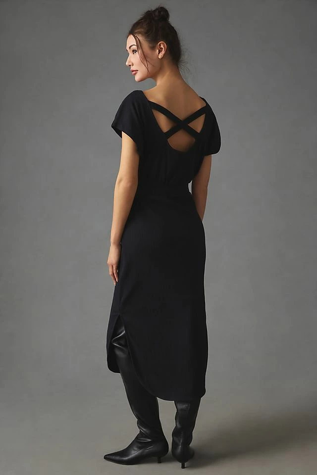 Top 10 ๐ Daily Practice By Anthropologie Dolman-Sleeved Midi ๐ Dress BLACK ๐ 3 Top 10 ๐ Daily Practice By Anthropologie Dolman-Sleeved Midi ๐ Dress BLACK ๐