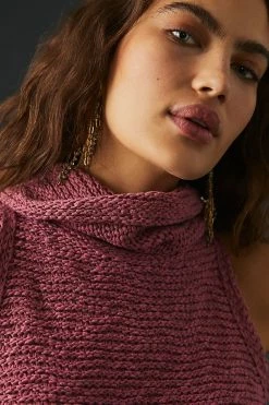 Promo ???? Pilcro Turtleneck Sweater Tank MEDIUM PINK ???? -PAIGE-shop unnamed file 3279