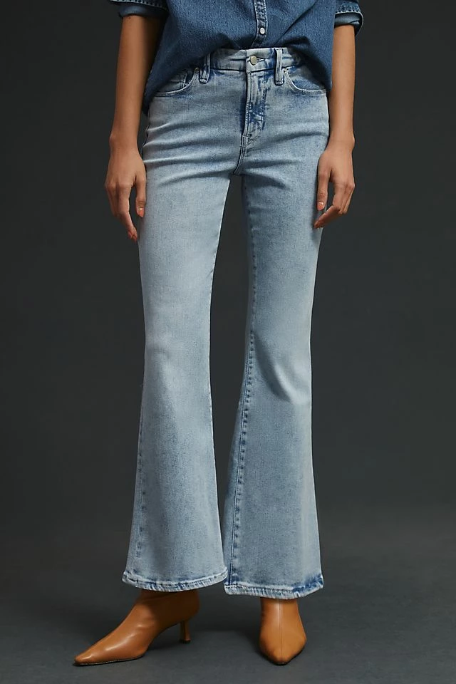 Good American Petite Flare Jeans Budget ???? Good American Petite Flare ???? Jeans DENIM LIGHT ✨ -PAIGE-shop unnamed file 3292