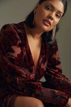 Best Pirce ???? Hutch Floral Wrap ???? Dress RED MOTIF ???? -PAIGE-shop unnamed file 3306