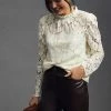 Best reviews of ???? Mare Mare X Anthropologie Sheer Lace Blouse IVORY ✔️ -PAIGE-shop unnamed file 3307