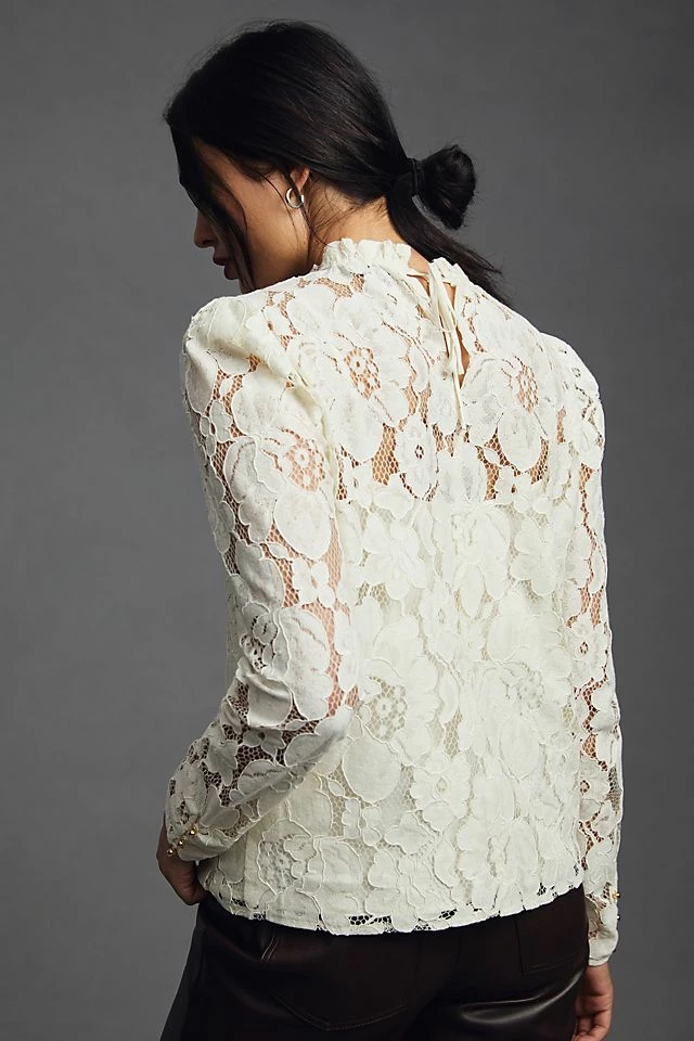 Mare Mare x Anthropologie Sheer Lace Blouse Best reviews of ???? Mare Mare X Anthropologie Sheer Lace Blouse IVORY ✔️ -PAIGE-shop unnamed file 3308