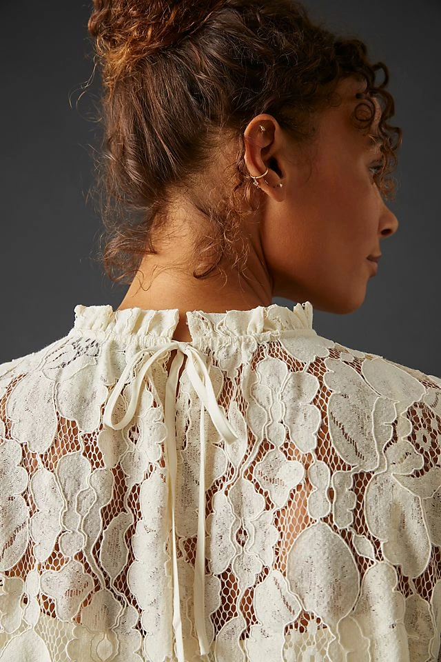Mare Mare x Anthropologie Sheer Lace Blouse Best reviews of ???? Mare Mare X Anthropologie Sheer Lace Blouse IVORY ✔️ -PAIGE-shop unnamed file 3312