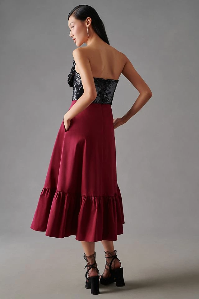 Hutch Sequin Bow Dress Discount ⌛ Hutch Sequin Bow ???? Dress WINE ???? -PAIGE-shop unnamed file 3315