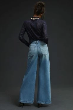 Best deal ???? Hudson Petite James High-Rise Wide-Leg ???? Jeans DENIM MEDIUM BLUE ⌛ -PAIGE-shop unnamed file 3339