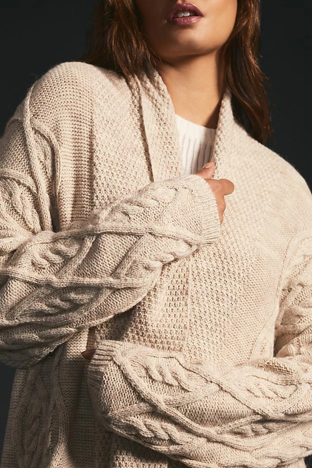 Pilcro Cable-Knit Cardigan Sweater Brand new ???? Pilcro Cable-Knit Cardigan Sweater LIGHT SAND ???? -PAIGE-shop unnamed file 3345