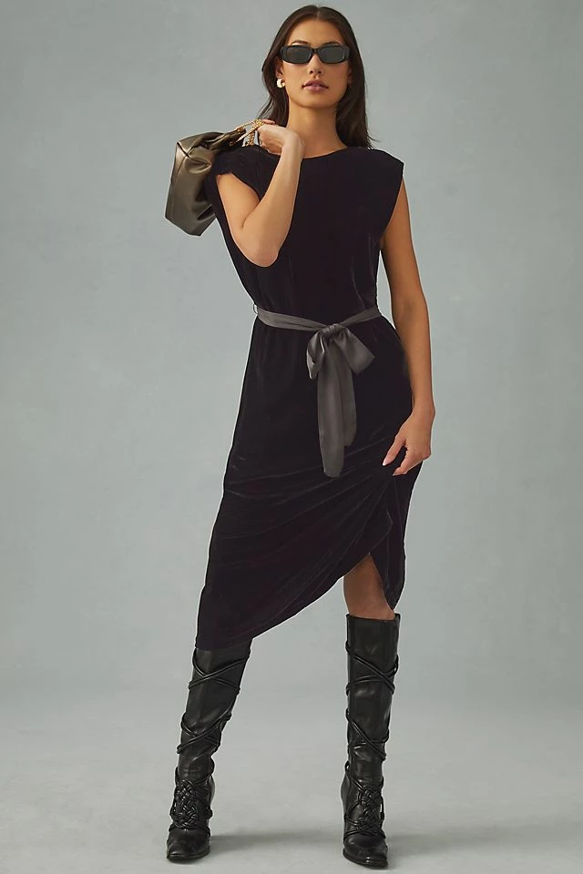 Velvet by Graham & Spencer Velvet Satin Dress Cheapest ???? Velvet By Graham & Spencer Velvet Satin ???? Dress BLACK ???? -PAIGE-shop unnamed file 336