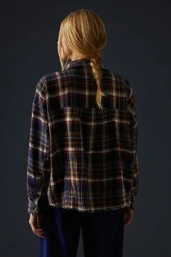 New ✨ Pilcro Cropped Plaid ???? Shirt BLUE MOTIF ❤️ 6 New ✨ Pilcro Cropped Plaid ???? Shirt BLUE MOTIF ❤️ -PAIGE-shop unnamed file 3393