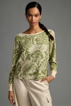 Flash Sale ✨ Daily Practice By Anthropologie Hazy Daze Pullover Sweater GREEN MOTIF ???? 5 Flash Sale ✨ Daily Practice By Anthropologie Hazy Daze Pullover Sweater GREEN MOTIF ???? -PAIGE-shop unnamed file 34