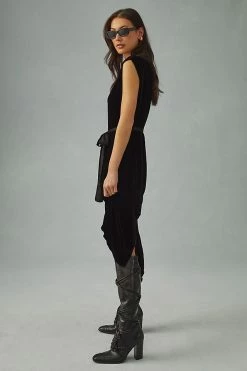 Cheapest ???? Velvet By Graham & Spencer Velvet Satin ???? Dress BLACK ???? 6 Cheapest ???? Velvet By Graham & Spencer Velvet Satin ???? Dress BLACK ???? -PAIGE-shop unnamed file 340