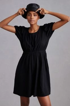 Top 10 🛒 Daily Practice By Anthropologie Cap Sleeve 👗 Dress BLACK 🤩