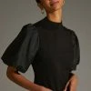 Best reviews of ???? Sunday In Brooklyn Puff-Sleeve Ponte Top BLACK ???? -PAIGE-shop unnamed file 3461