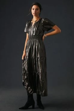 Buy ???? The Somerset Collection By Anthropologie The Somerset Maxi ???? Dress: Shine Edition CARBON ⌛ 3 Buy ???? The Somerset Collection By Anthropologie The Somerset Maxi ???? Dress: Shine Edition CARBON ⌛ -PAIGE-shop unnamed file 3474